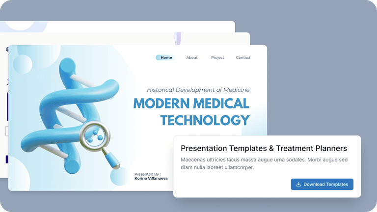 Virtual treatment planner and presentation tools
